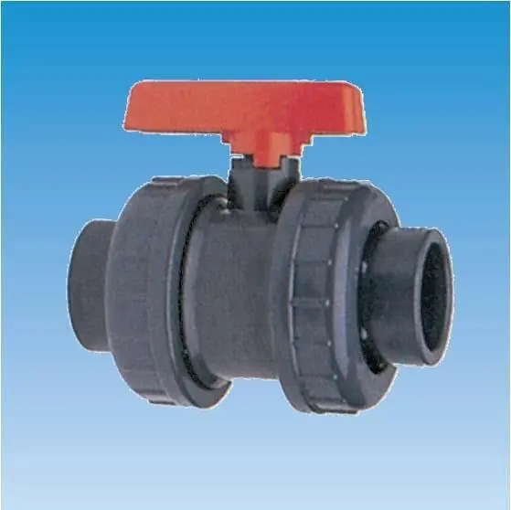 Meistverkauft PVC 2-Wege-Kugelhahn mit Klebemuffen d 32 mm
