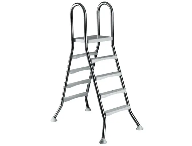 Sale Hochbeckenleiter Classic 2 x 4 Stufen V2A Beckenhöhe bis 1,2 m Schwimmbadleiter