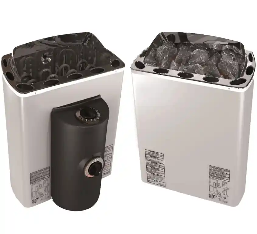 SAWOTEC Saunaofen MINI X Z 3,6 kW (Eckvariante) mit integrierter Steuerung Letzte Chance