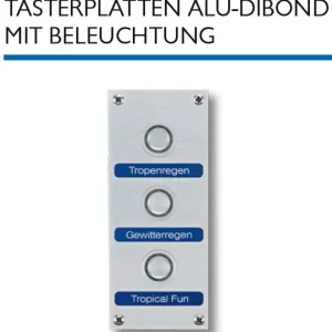Preisknaller WDT Tasterplatte Dibond-Piezotaster mit Beleuchtung