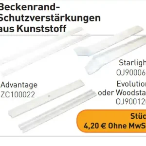 WALU Eve weiße Beckenrand Schutzverstärkungen Bestpreis