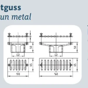Direkt Vom Hersteller Rinnenablauf Rotguss 160 x 65 mm G2 I.G. Deckel V4A