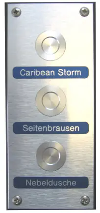 Mega-Angebot WDT Tasterplatte 3- fach Alu- Kunstoff- Alu 4mm
