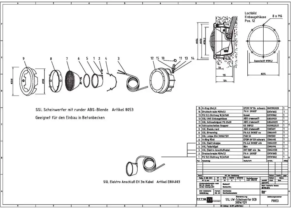MTS O-Ring 98x6mm EPDM grün 50Sh SSL Garantierte Lieferung