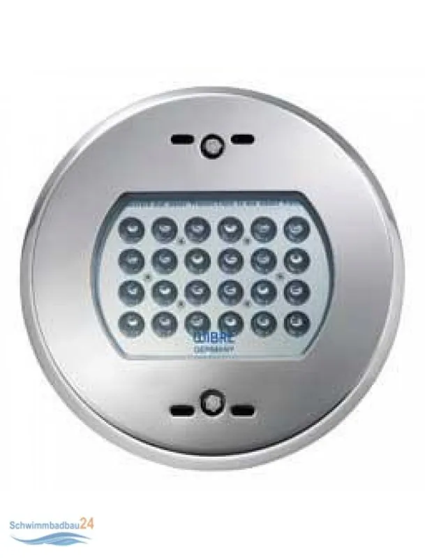 Wibre Schwimmbad-Scheinwerfer POW-Led neutral white 3 m (6x1 + 2x0,5 mm2) 27 x 3 w (140 lm/Led = total 3780 lm) 700 mA/12 V-dC 4.500K Expressversand