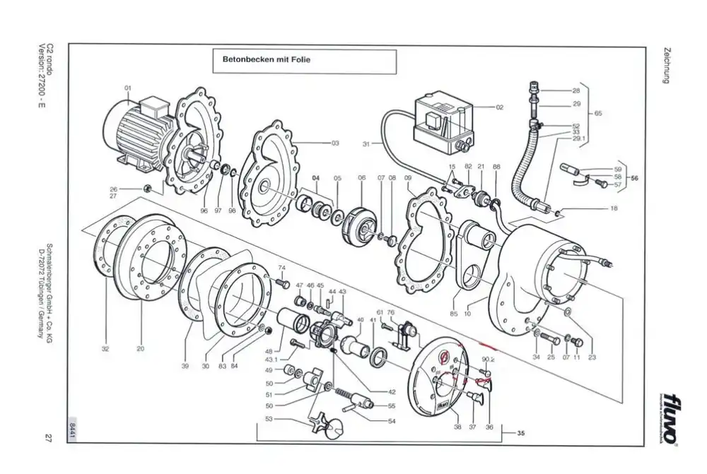 Fluvo Schmalenberger Gegenstromanlage Flachdichtung (Pos.09) für Pumpentyp WK6013/2- C2 rondo Online Kaufen