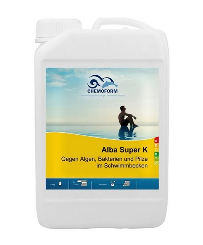 Chemoform Alba Super K 3 l Algenex gegen Algen für Becken mit Gegenschwimmanlage Billig