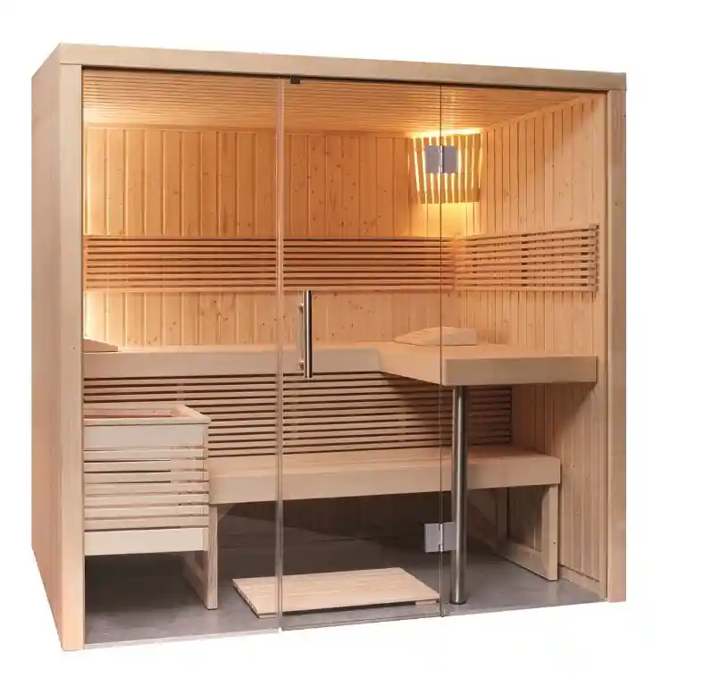 Domo Sauna Panorama Small 214 x 160 x 201 cm Schneller Versand