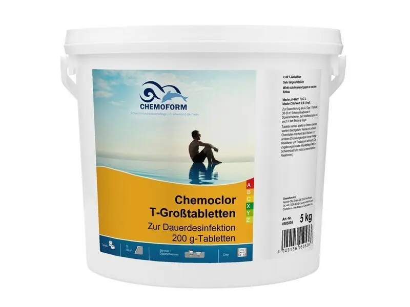Expressversand Chemoform Chemoclor T-Großtabletten 200g 5 Kg alle Wasserhärten