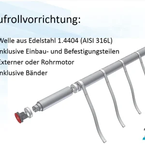 T&A AquaTop Unterflur-Abdeckung Mechanik Scuba mit Rohrmotor Schlüsselschalter Wanddurchführung Sonderaktion