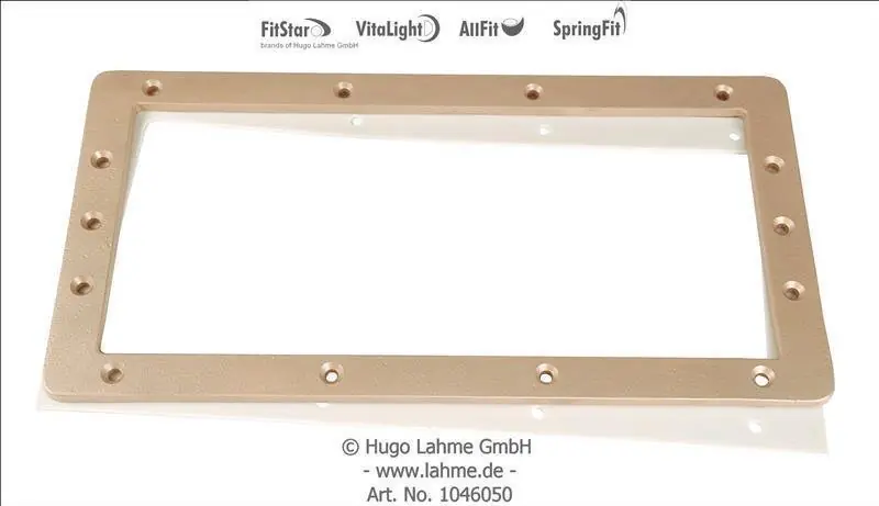 Markenprodukt Skimmer Folienflansch für Verlängerung aus Bronze mit Dichtung und Schrauben