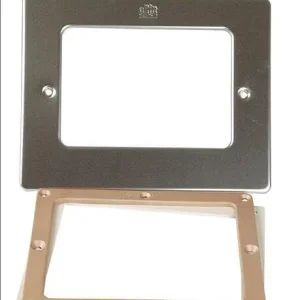 Geprüft Skimmer Flanschsatz 2-teilig mit Blende aus V4A für Folienbecken Bronze