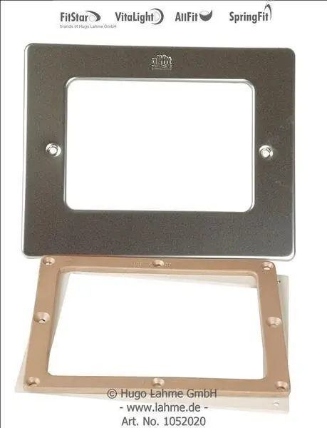 Geprüft Skimmer Flanschsatz 2-teilig mit Blende aus V4A für Folienbecken Bronze
