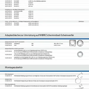 Wibre Klebe- u. Druckflansch für Scheinwerfer 4.0271, 4.0272 Saisonangebot