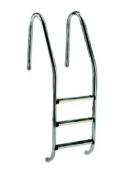 Einbauleiter Edelstahl V4A Deluxe 3-, 4- oder 5- stufig weiter Holm 650 mm Schwimmbad Leiter Solange Der Vorrat Reicht