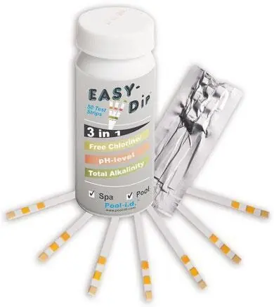 Chemoform Pooltester 3 in 1 Teststreifen Sauerstoff pH Alkalinität 50 Streifen Quicktest Easy-Dip Markenware