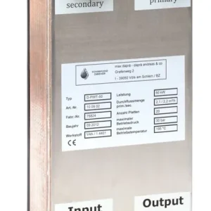 Plattenwärmetauscher PWT 50 kW Edelstahl gelötet Kracherpreis