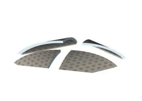 LUX ELEMENTS®-CONCEPT - KUPPELDACH fünfeckig 2200*1800 mm Außenmaß Kuppeldurchmesser innen 1160 mm Kuppelhöhe innen 370 mm Materialstärke 50 mm Lieferung mehrteilig Saisonangebot