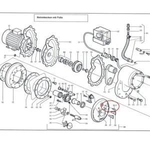 Fluvo Schmalenberger Gegenstromanlage Ersatzteil Sechskantschraube M6x35 Neue Ware