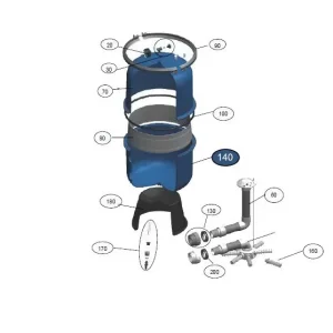 Filterkessel Oberteil für Filteranlage HP 400 Direkt Vom Hersteller