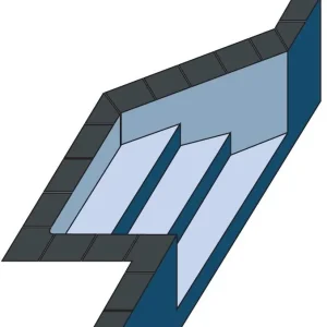 Schnäppchen WALU 75/100 Aufpreis Schräge Treppe