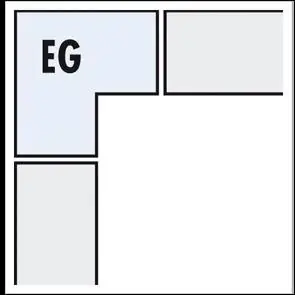 LUX ELEMENTS Bankform SOLO Zulage für Eckausbildung mit Gehrungsschnitt Highlight