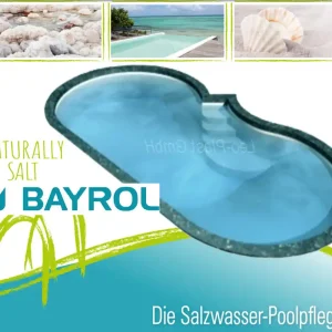 Ausverkauf Bayrol Salzelektrolyse Polypropylen Freiformbecken Trinidad 600 x 280 x 150 cm