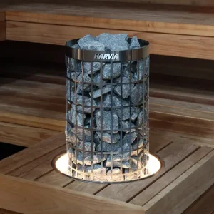 Harvia Saunaofen Cilindro Ofenreling HPC4L mit LED Beleuchtung Wochenendangebot