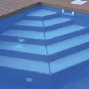 Preisknaller Schwimmbad Polystyrol Einbau Eckreppe Prisma