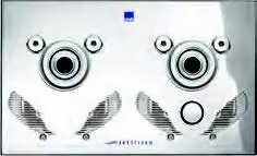 UWE Jetstream BAMBO 2 Zweiflut Fertigbauteil 3,5kW 400V Blende Edelstahl (ohne Beleuchtung) Markenprodukt