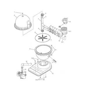 MTH Filter Verrohrung zur Pumpe / KS 7 + 9 mit Verschraubung und O-Ringdichtung Zertifiziert