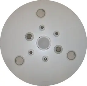 Neuheit WDT Deckenelement PVC weiss d800mm 2cm inc. Beleuchtung und Düsen: