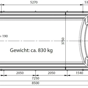 Preis Gesenkt Aquacomet KFT GFK Fertigbecken Kalipso 850 Ceramicline