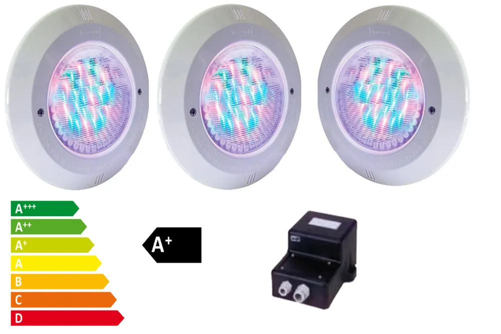 Aktion Premium POWER LINE Combi LED RGB Lichtset 3 x 12 V 150 W Mega-Angebot
