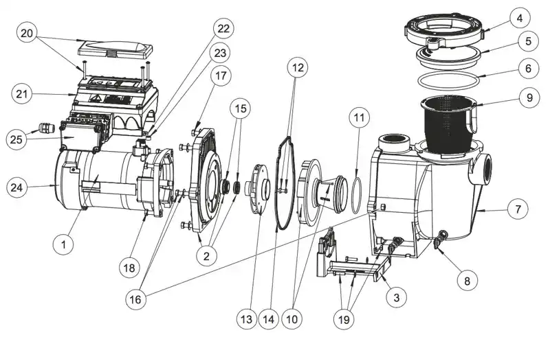 Pentair Entleerungsstopfen Azur-Filter Whisperflo + Intelliflo Top-Seller
