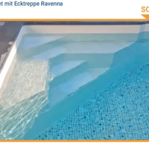 BALI Rechteckbecken Set Superpaket mit Ecktreppe Ravenna Solange Der Vorrat Reicht