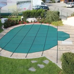 Happy Pool Sicherheitsnetz für Ovalbecken Grün Top-Preis