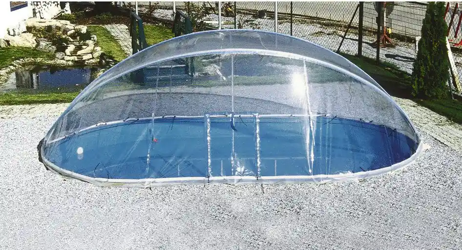 Zertifiziert Aktion Cabrio Dome für Ovalbecken Schwimmbad Überdachung
