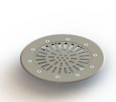 Astral Edelstahl Blende V4A für Bodenablauf 00270 Schneller Versand