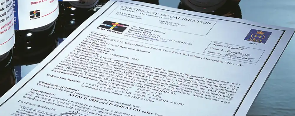 Solange Der Vorrat Reicht Lovibond Kalibrierzertifikat für Meßgeräte
