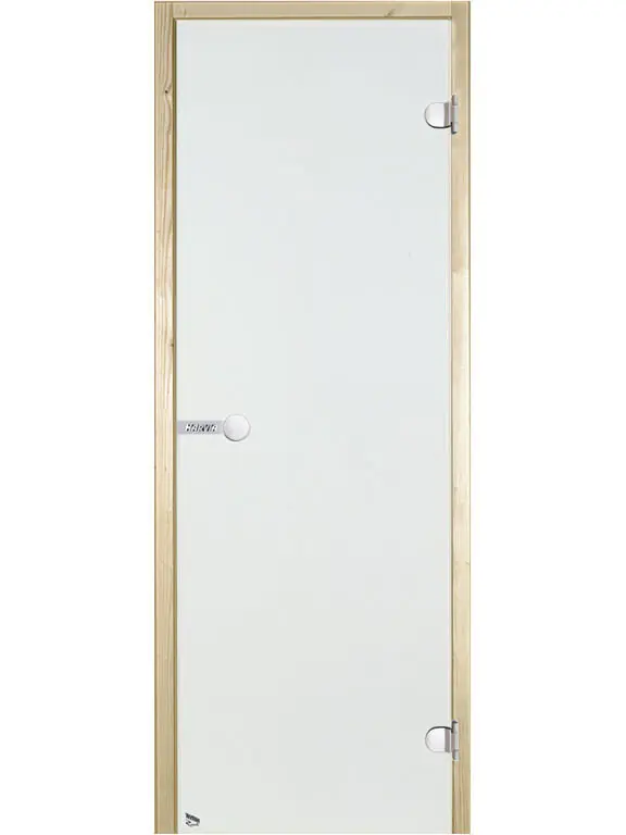 Harvia Sauna Ganzglastür Rahmen Kiefer 790 x 2090 mm Tiefe 92 mm Aktuell
