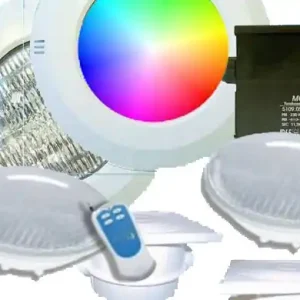 Angebot Beleuchtungsset LED RGB Lichtset 2 12 V Unterwasserscheinwerfer inkl. Fernbedienung