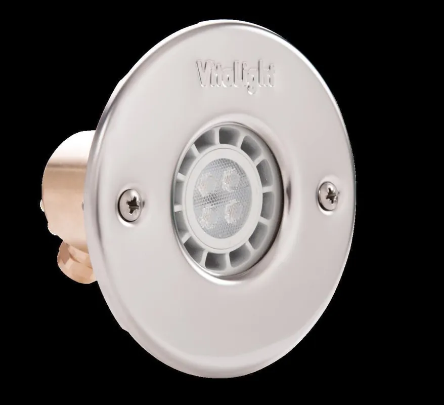 Sofort Bestellen Vitalight Unterwasserscheinwerfer 110mm mit 4 LED Kombi komplett aus V4A Edelstahl