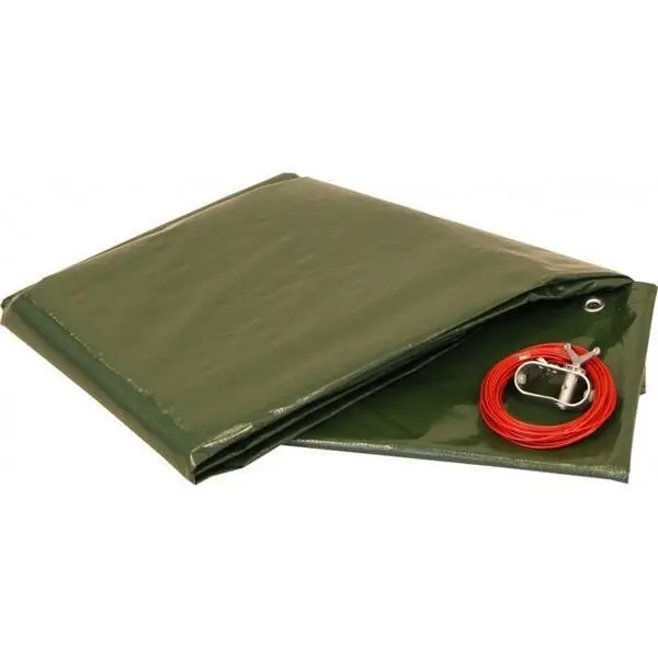 Winter Abdeckplane Oval Schwimmbad PEB Sonderangebot