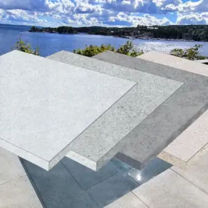 Sonderaktion Beckenrandstein Granit L-Stein Natur Sydney Ecke 600 mm x 600 mm x 30 mm