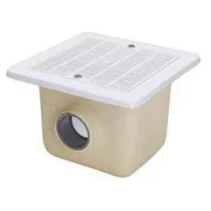 Beliebt Sonderposten Fluidra PE Bodenablauf verstärkt 330x330mm ABS Gitter für Beton- Fliesenbecken