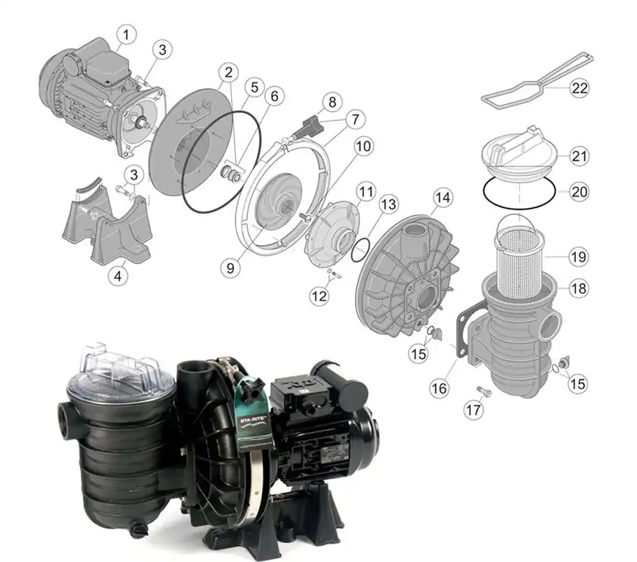 Jetzt Bestellen Pentair Sta-Rite Kondensator C1 Duraglas I 5P2R B18116