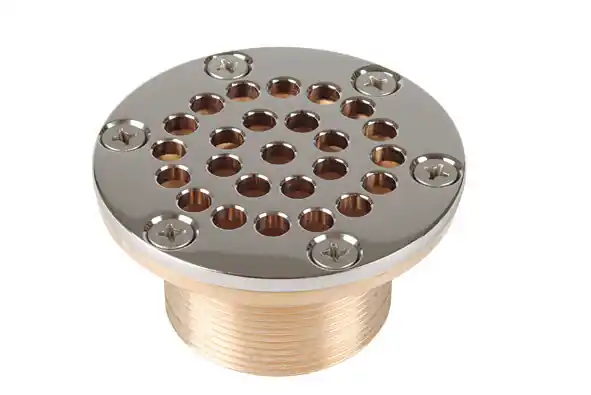 Allfit Rinnenablauf Bronze 40 mm Gewindelänge mit Rost d 92,5 mm G 2" AG Sichere Zahlung