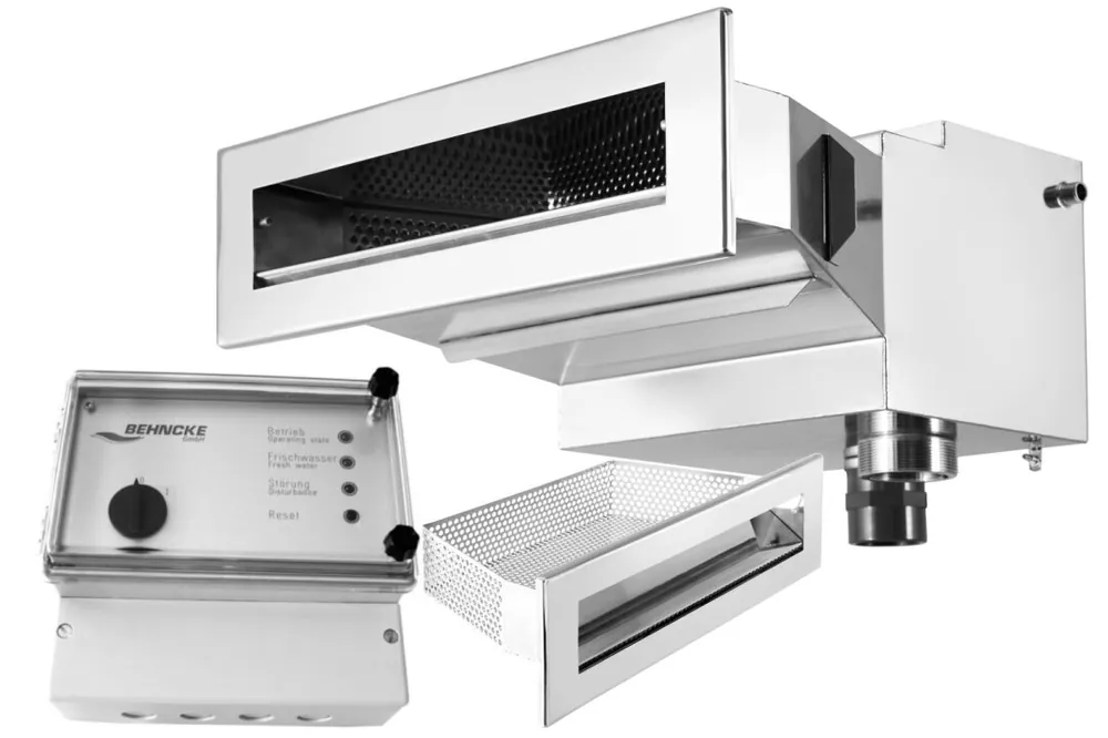 Behncke Komplettset Oberflächenabsauger Typ B 400 EVO Skimmer Edelstahl V4A mit Siebeinsatz und elektronischem Wasserstandsregler Solange Der Vorrat Reicht