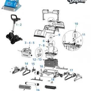 Markenprodukt Dolphin Carnebo Bürste für Supreme M4